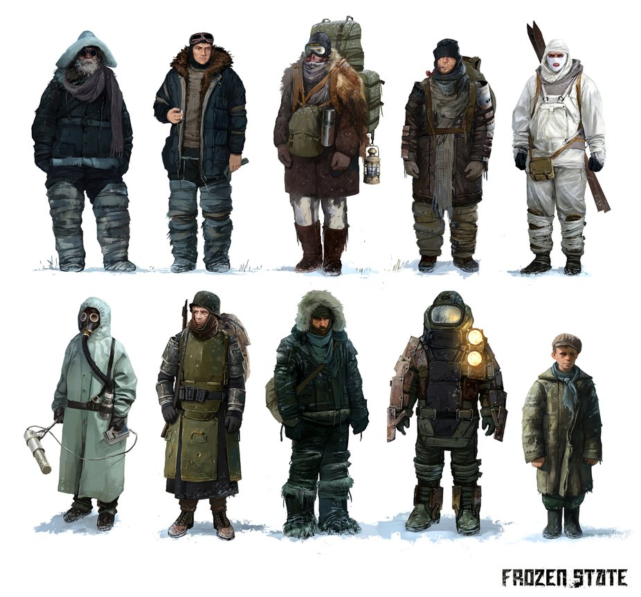 Frozen State Characters Art